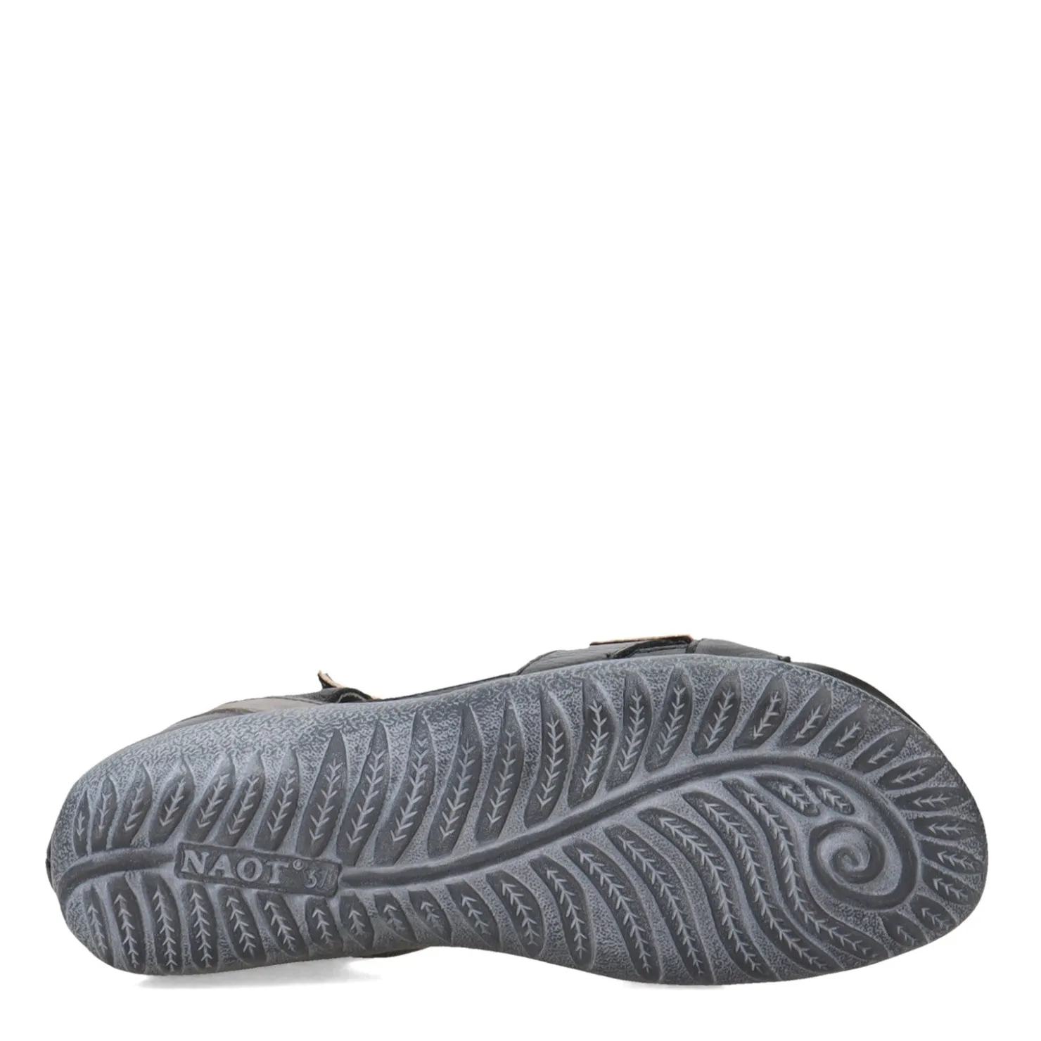 Footbed Sandals*Naot Women's , Karawa Sandal Soft Black/Gray/Khaki
