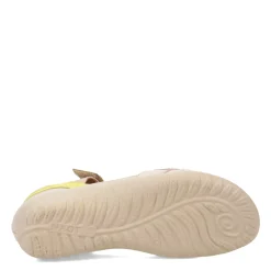 Footbed Sandals*Naot Women's , Karawa Sandal Soft Ivory/Lime/Beige