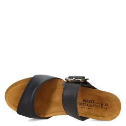 Footbed Sandals*Naot Women's , Kingdom Sandal Jet Black