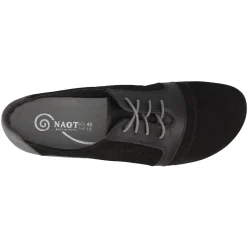 Fashion & Street*Naot Women's , Lalo Oxford Black Velvet/Gray