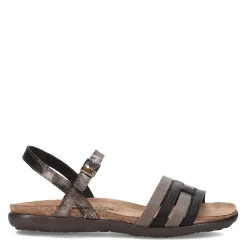 Footbed Sandals*Naot Women's , Lucy Sandal Black Gray