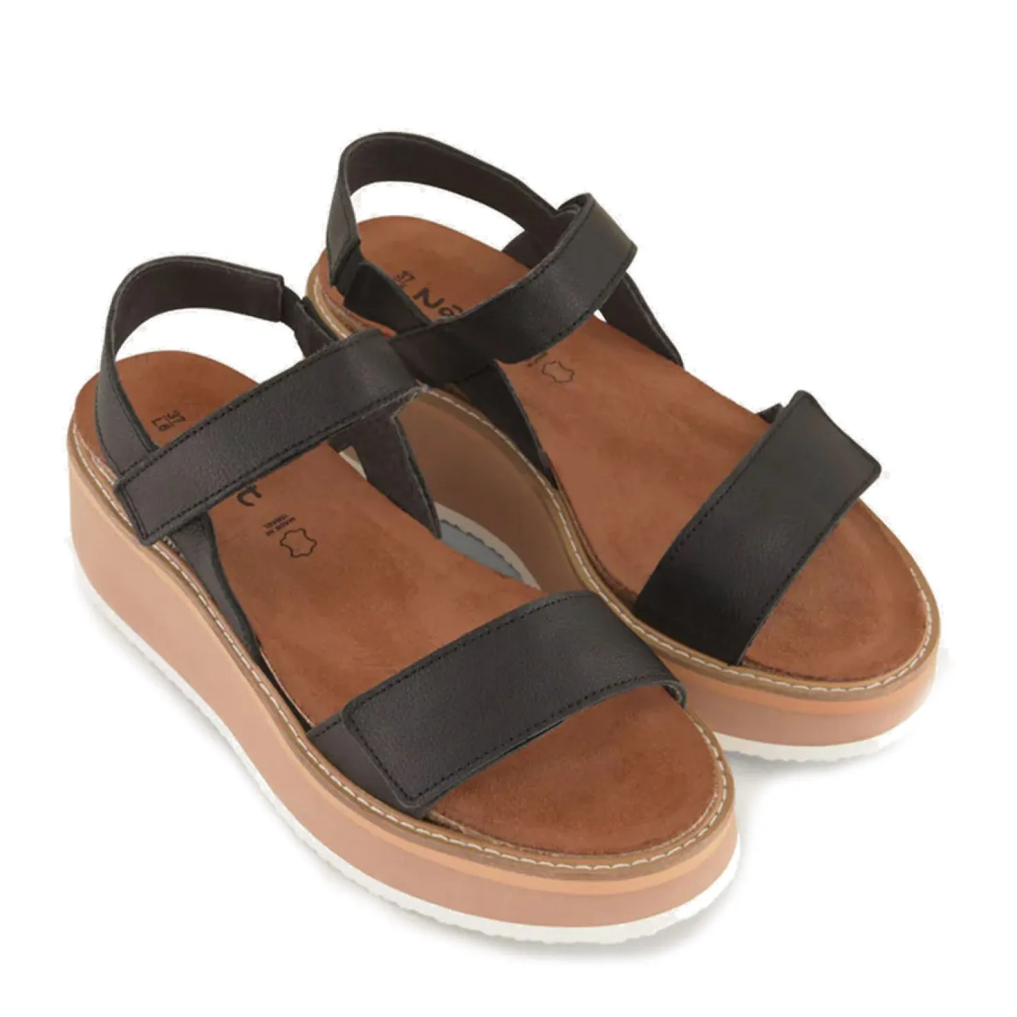 Footbed Sandals*Naot Women's , Meringue Sandal Black