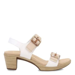 Heeled Sandals*Naot Women's , Mode Sandal White/Ivory/Brown
