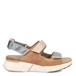 Footbed Sandals*Naot Women's , Odyssey Sandal Tan/Grey/Ivory