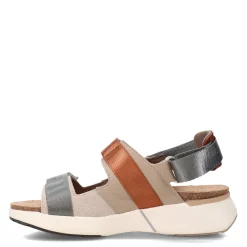 Footbed Sandals*Naot Women's , Odyssey Sandal Beige/Grey/Brown
