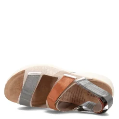 Footbed Sandals*Naot Women's , Odyssey Sandal Beige/Grey/Brown