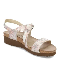 Footbed Sandals*Naot Women's , Pamela Sandal Off White Floral