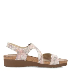 Footbed Sandals*Naot Women's , Pamela Sandal Off White Floral
