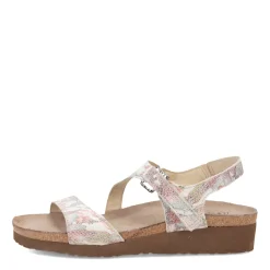 Footbed Sandals*Naot Women's , Pamela Sandal Off White Floral