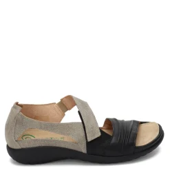 Footbed Sandals*Naot Women's , Papaki Sandal Speckled Beige/Black