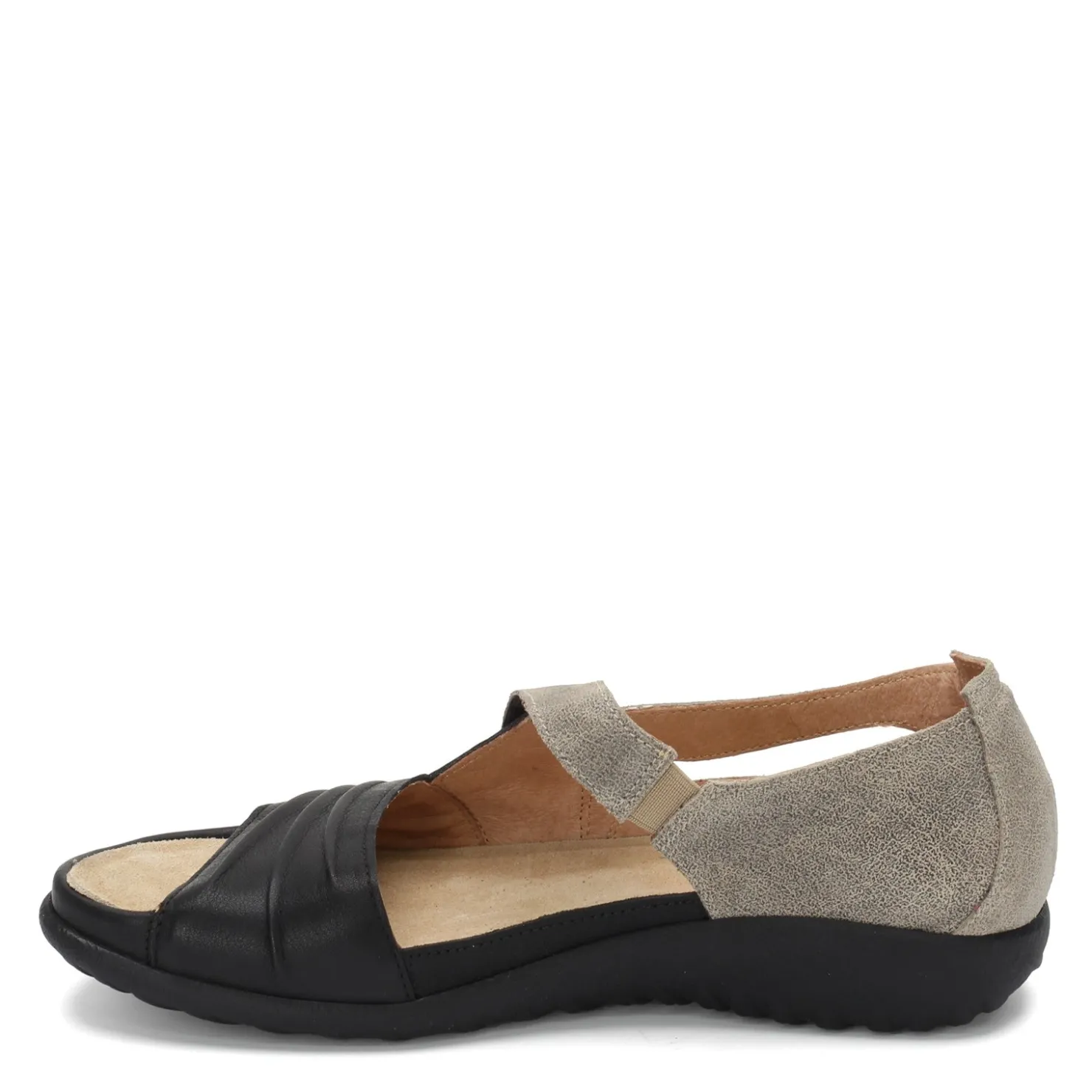 Footbed Sandals*Naot Women's , Papaki Sandal Speckled Beige/Black