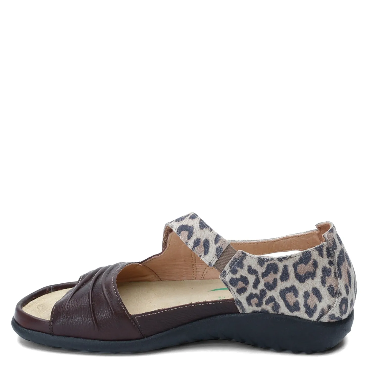 Footbed Sandals*Naot Women's , Papaki Sandal Soft Brown/Cheetah