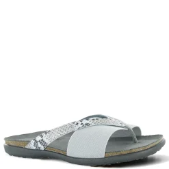Footbed Sandals*Naot Women's , Penelope Sandal Grey Snake Print