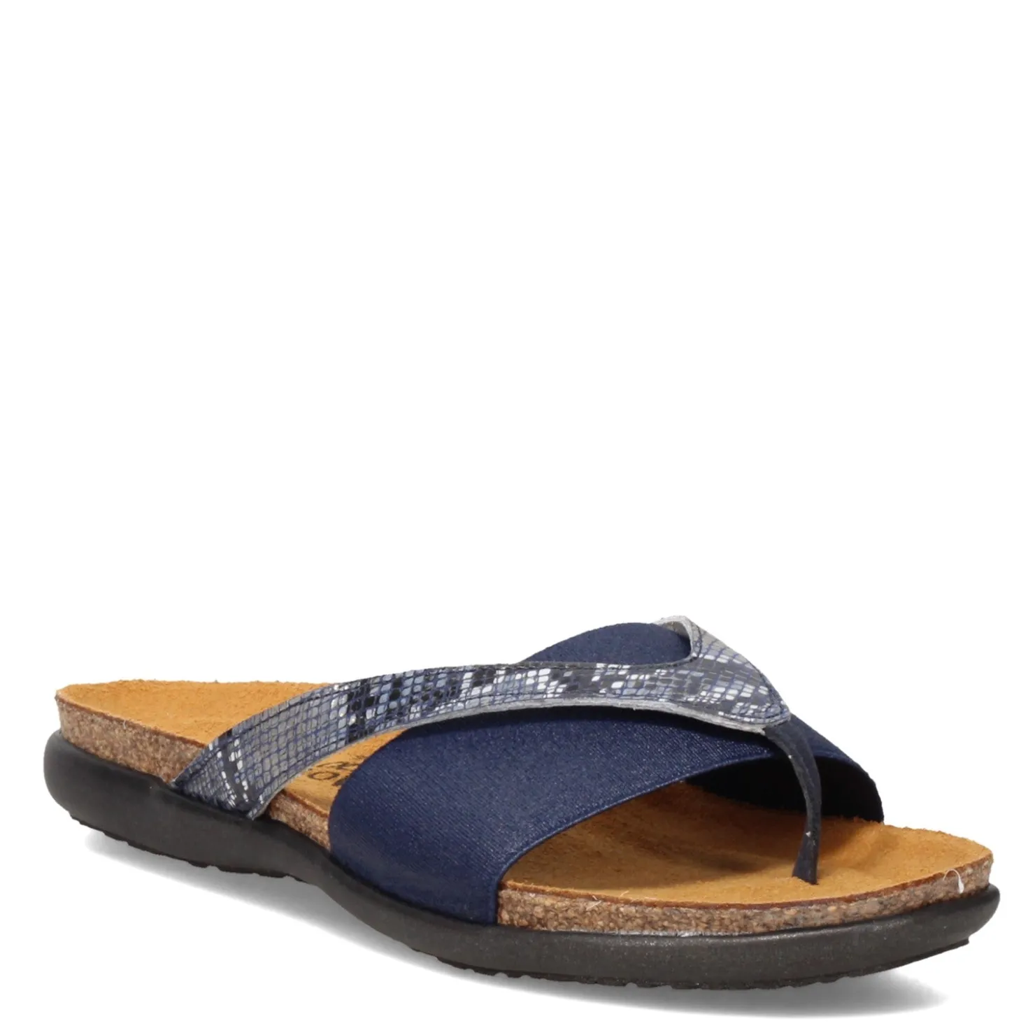 Footbed Sandals*Naot Women's , Penelope Sandal Navy Python