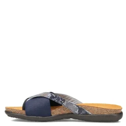 Footbed Sandals*Naot Women's , Penelope Sandal Navy Python