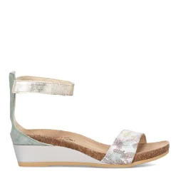 Wedges*Naot Women's , Pixie Sandal White Floral