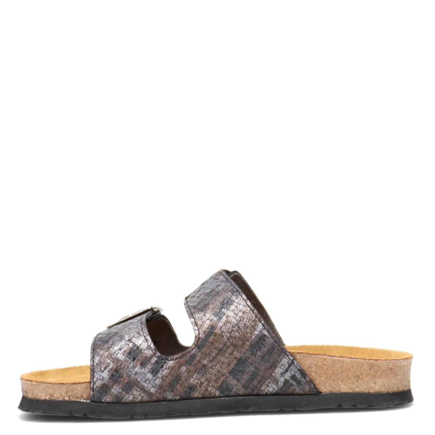 Footbed Sandals*Naot Women's , Santa Barbara Slide Sandal Metallic Mult