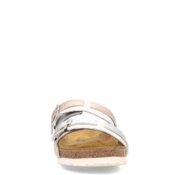 Footbed Sandals*Naot Women's , Santa Cruz Sandal Silver Metallic Multi