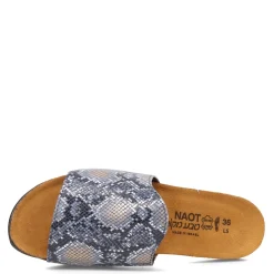 Footbed Sandals*Naot Women's , Skylar Sandal Navy Snake