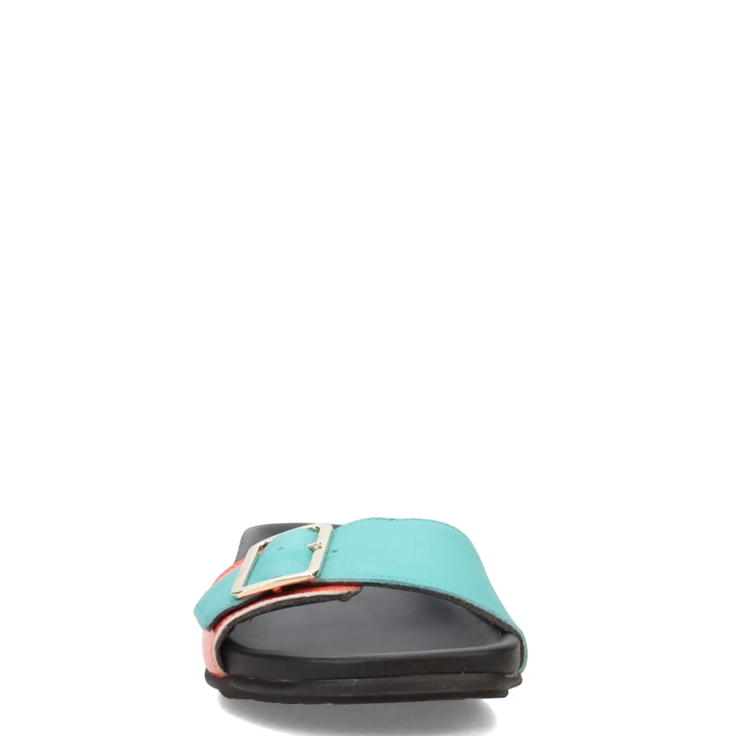 Footbed Sandals*Naot Women's , Tahiti Sandal Coral/Turquoise