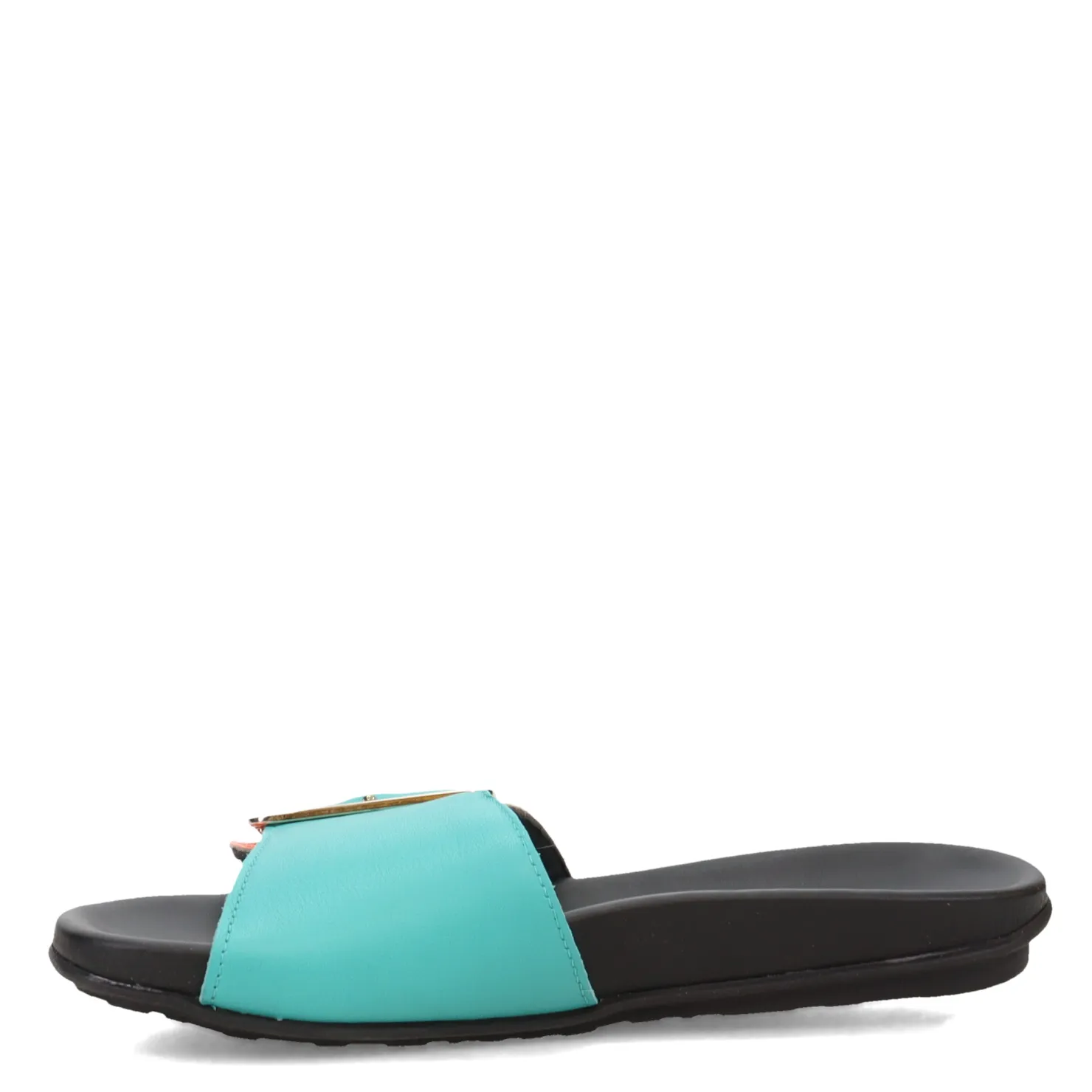 Footbed Sandals*Naot Women's , Tahiti Sandal Coral/Turquoise