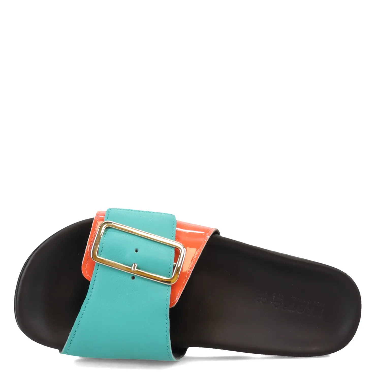 Footbed Sandals*Naot Women's , Tahiti Sandal Coral/Turquoise