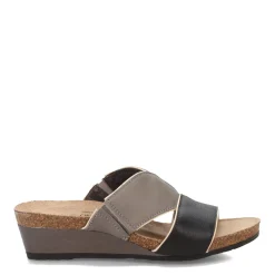 Footbed Sandals*Naot Women's , Tiara Sandal Black Grey