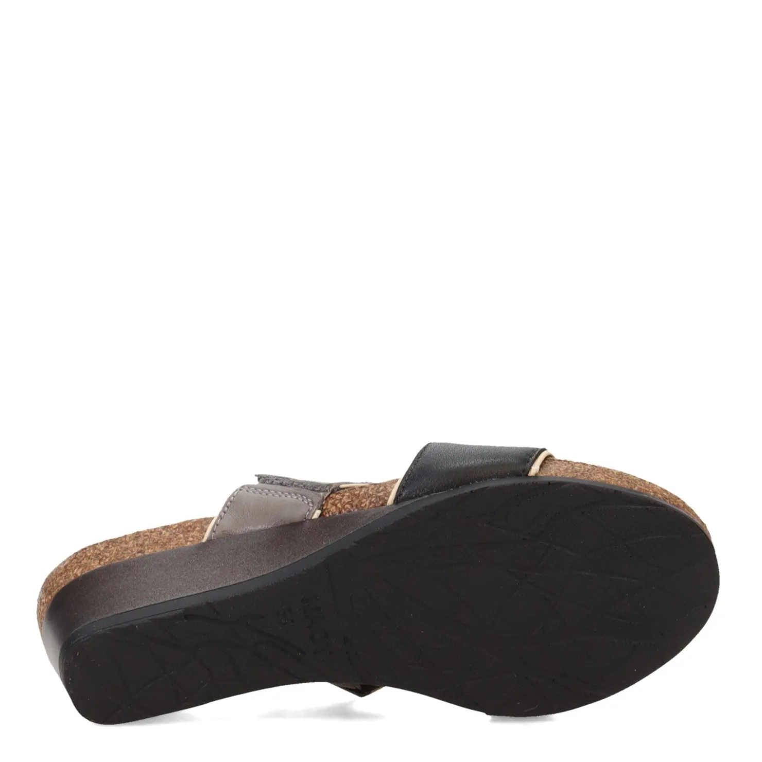 Wedges*Naot Women's , Tiara Sandal Black Grey