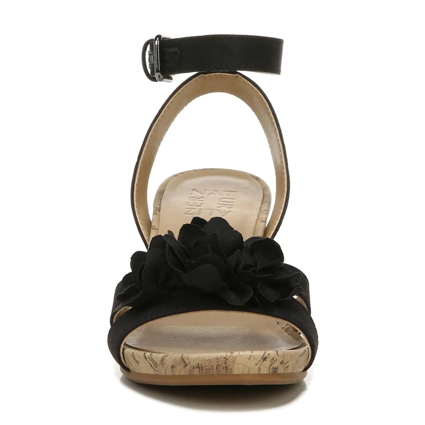 Wedges*Naturalizer Women's , Areda Flower Wedge Sandal Black