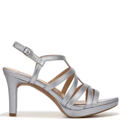Heeled Sandals*Naturalizer Women's , Baylor Sandal Blue Metallic