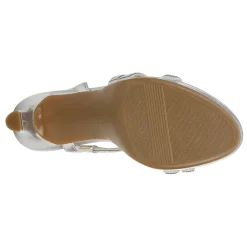 Heeled Sandals*Naturalizer Women's , Brenta Strappy Sandal Silver