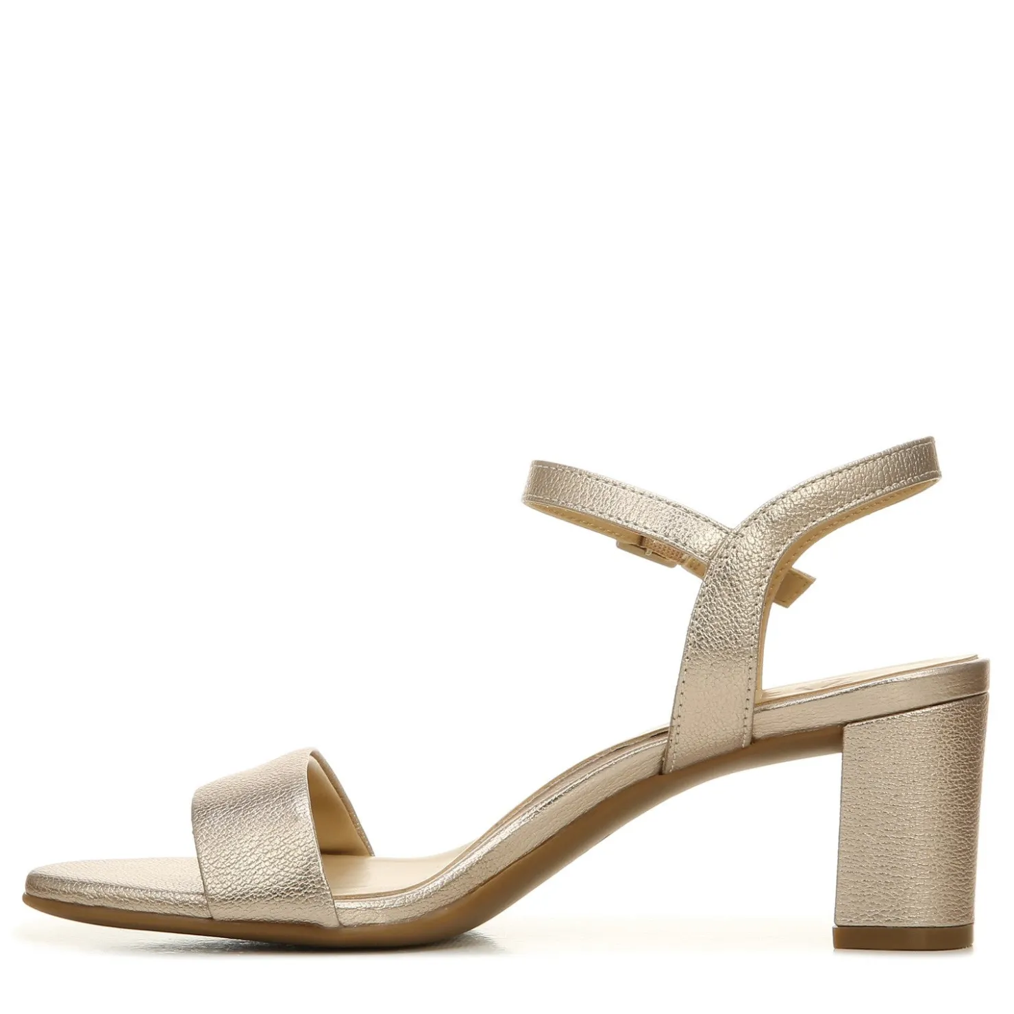 Heeled Sandals*Naturalizer Women's , Bristol Sandal Warm Silver