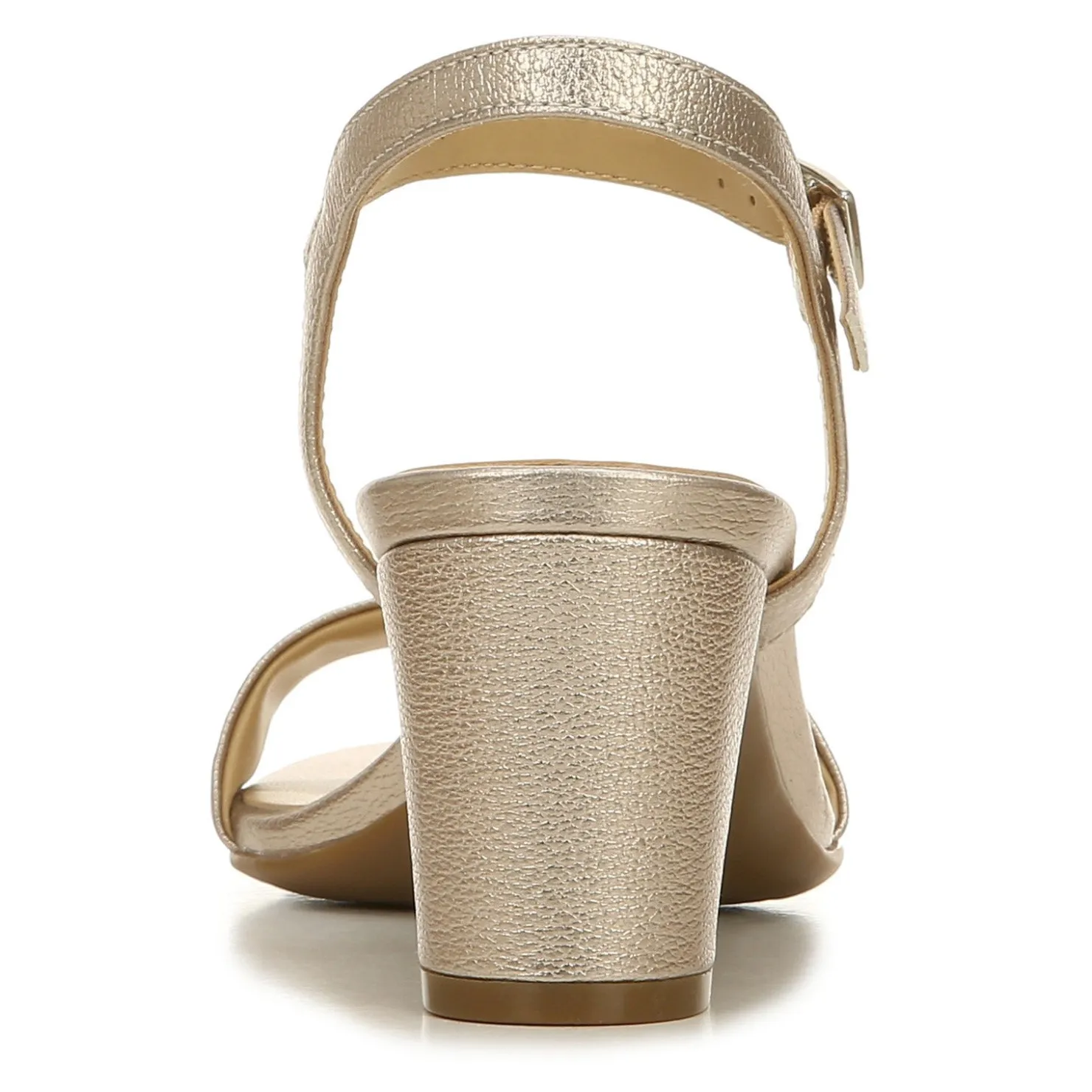 Heeled Sandals*Naturalizer Women's , Bristol Sandal Warm Silver