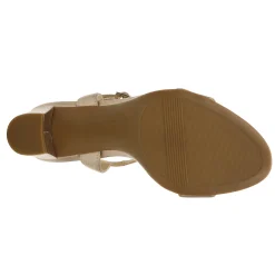 Heeled Sandals*Naturalizer Women's , Bristol Sandal Warm Silver