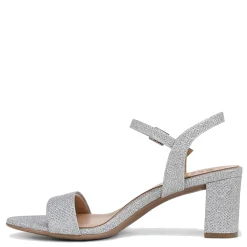 Heeled Sandals*Naturalizer Women's , Bristol Sandal Silver Metallic