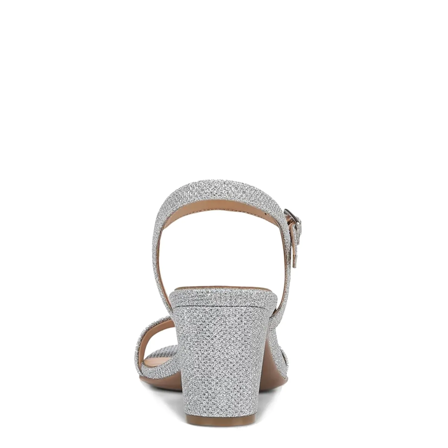 Heeled Sandals*Naturalizer Women's , Bristol Sandal Silver Metallic