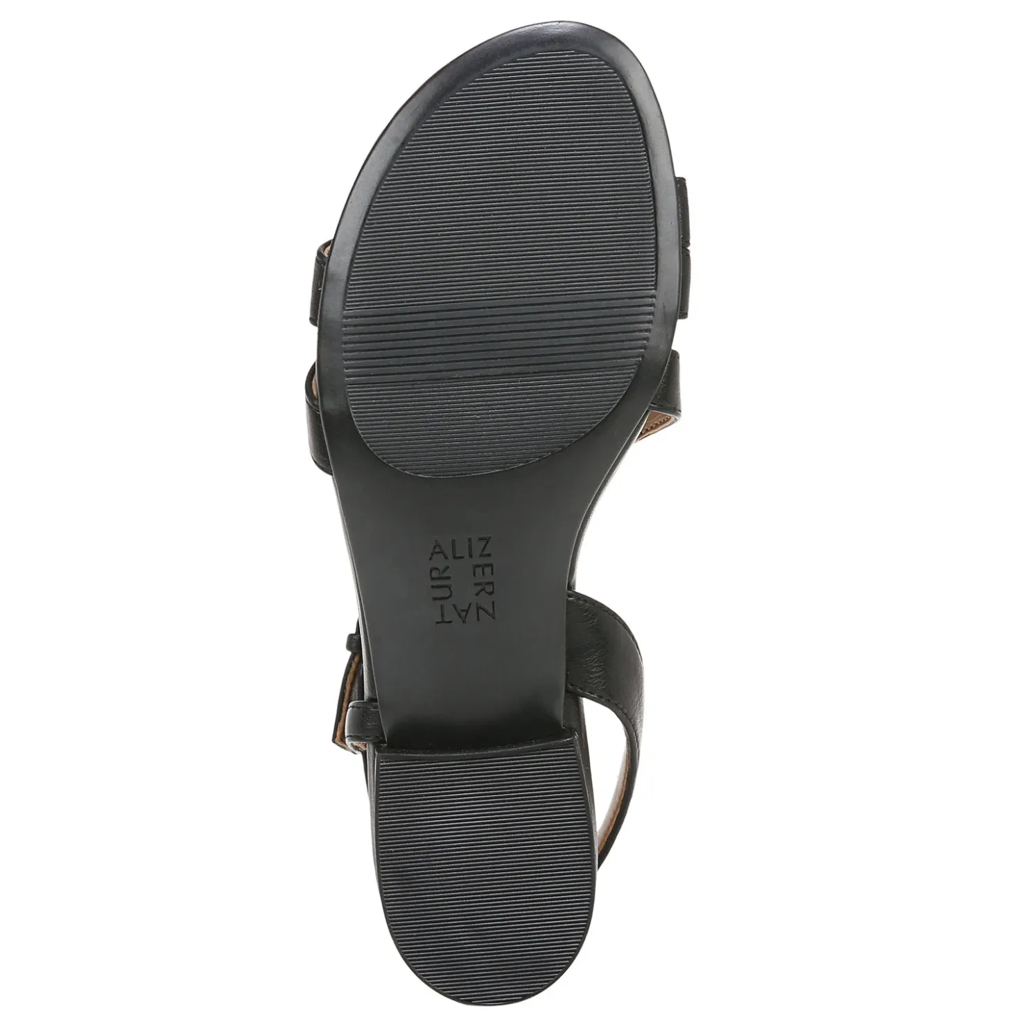 Heeled Sandals*Naturalizer Women's , Hilma Sandal Black Faux Leather