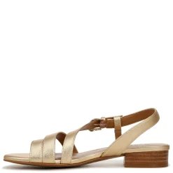 Heeled Sandals*Naturalizer Women's , Hilma Sandal Dark Gold Faux Leather