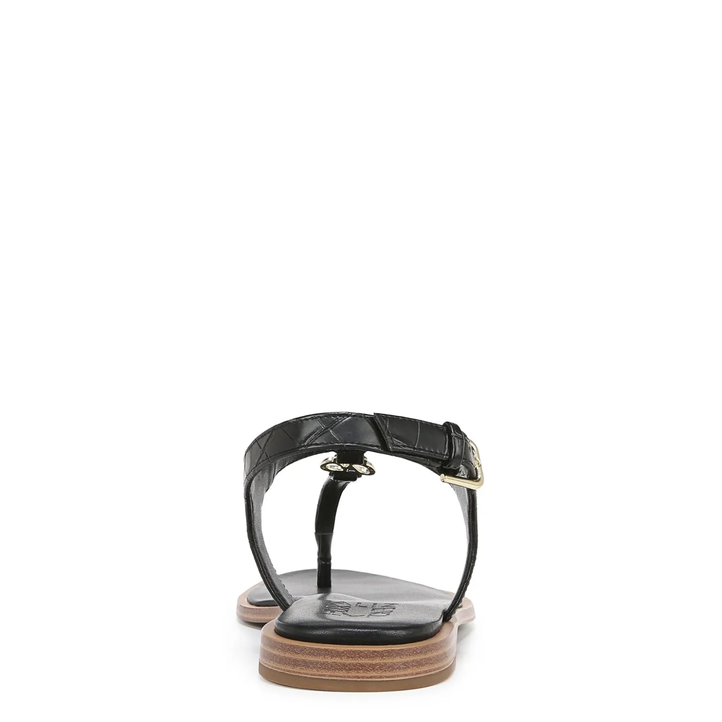 Heeled Sandals*Naturalizer Women's , Lizzi Sandal Black Faux Croco Leather