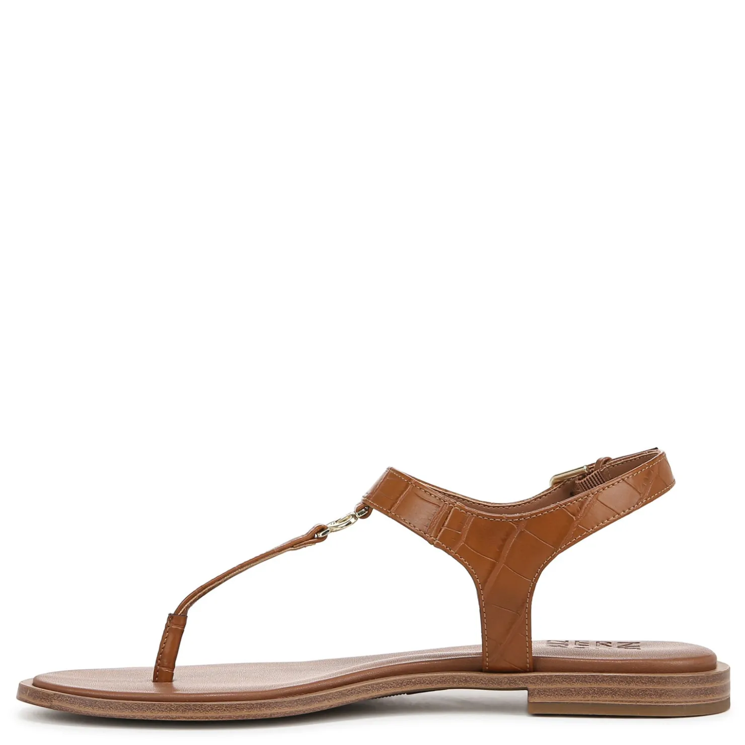 Heeled Sandals*Naturalizer Women's , Lizzi Sandal English Tea Faux Croco Leather