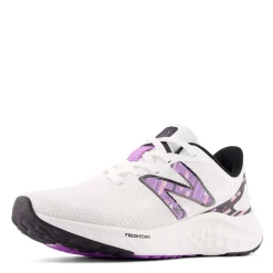 Running*New Balance Women's , Arishi Fresh Foam v4 Running Shoe White/Black/Purple Fade