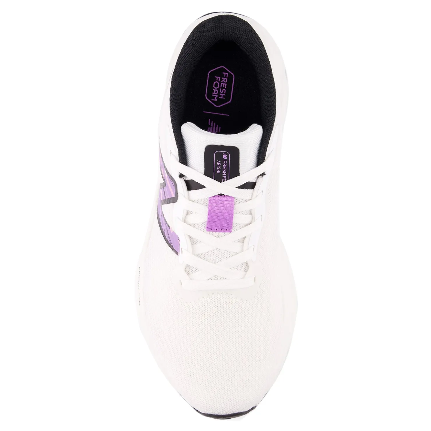 Running*New Balance Women's , Arishi Fresh Foam v4 Running Shoe White/Black/Purple Fade