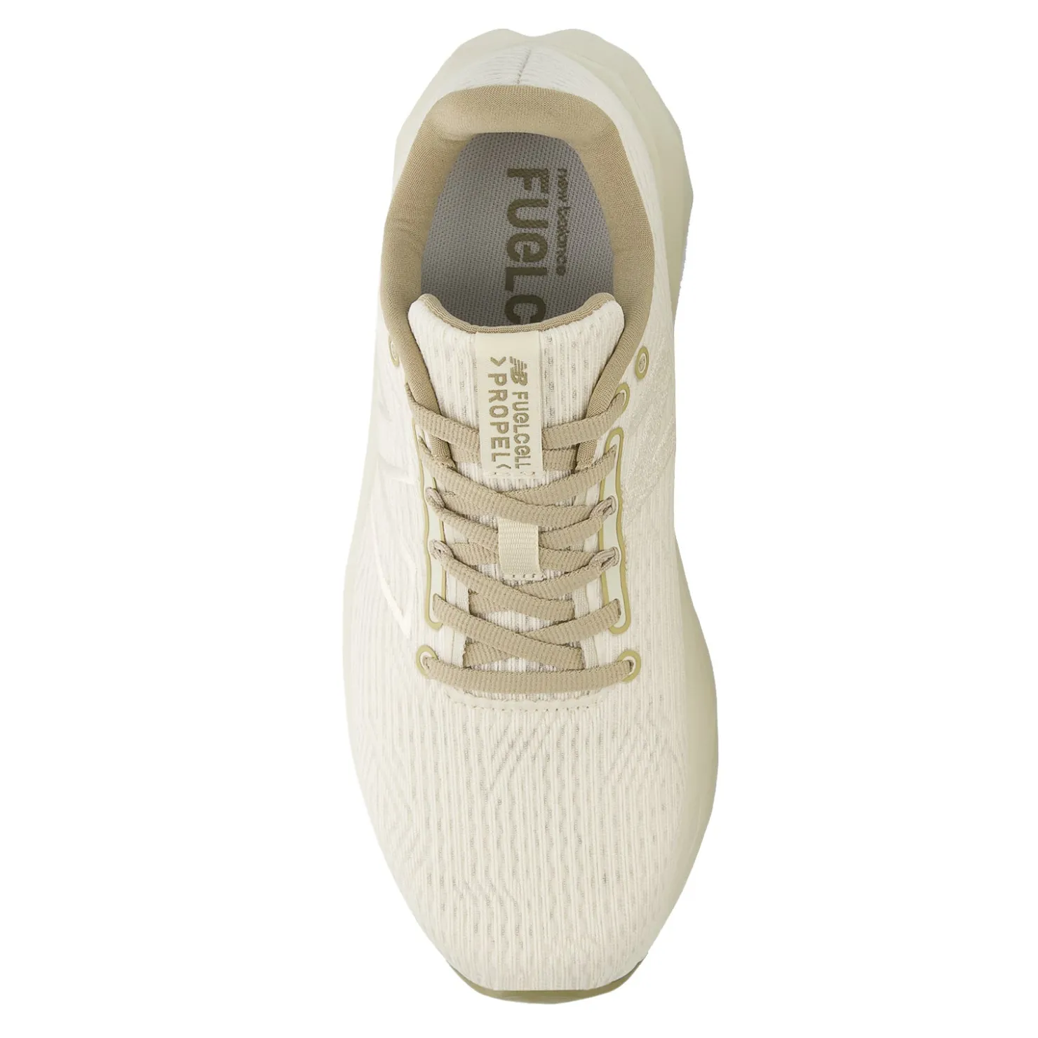 Running*New Balance Women's , FuelCell Propel v4 Running Shoe Linen/Gold Metallic/Light Mushroom
