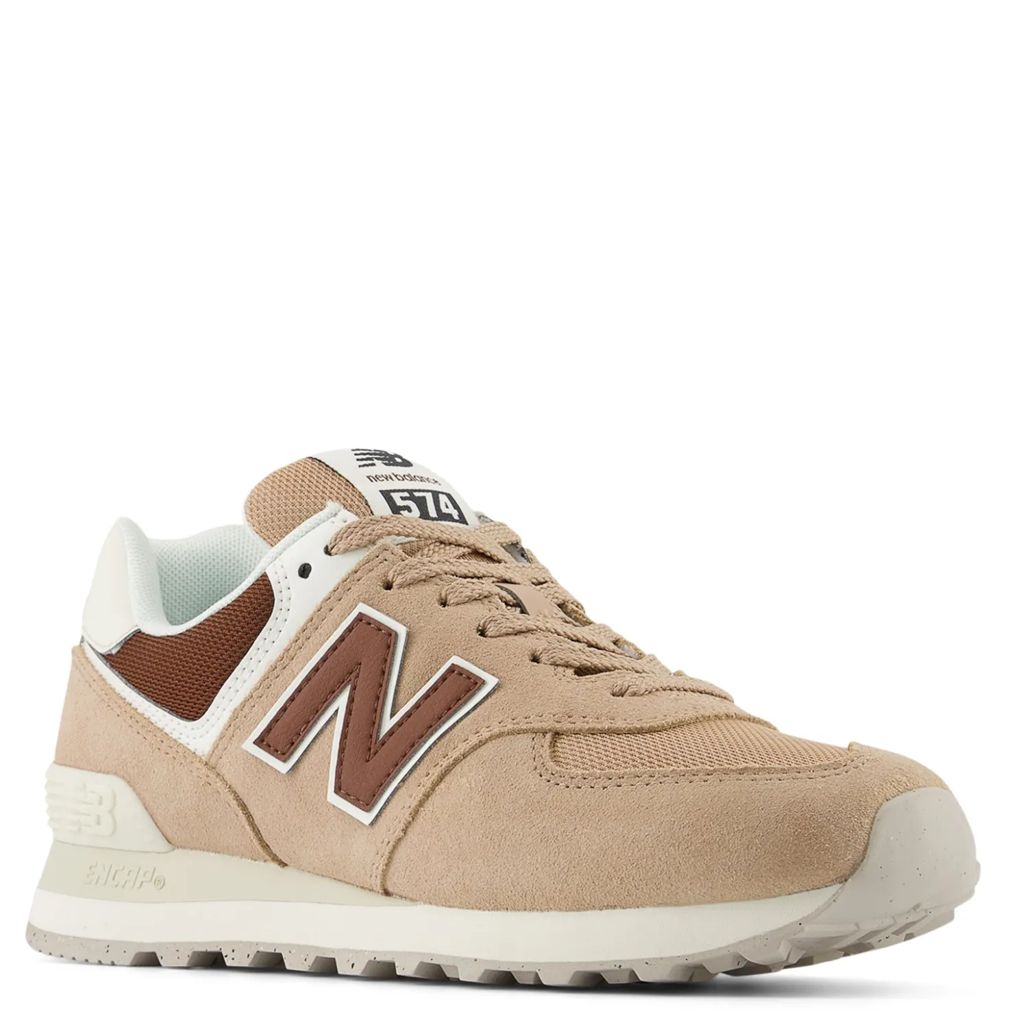 Fashion & Street*New Balance Women's , WL574 v2 Sneaker Flat Taupe/Rich Oak/Turtledove