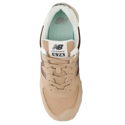 Fashion & Street*New Balance Women's , WL574 v2 Sneaker Flat Taupe/Rich Oak/Turtledove
