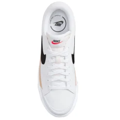 Fashion & Street*Nike Women's , Court Legacy Lift Platform Sneaker White/Black- Hemp
