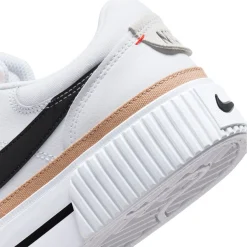 Fashion & Street*Nike Women's , Court Legacy Lift Platform Sneaker White/Black- Hemp
