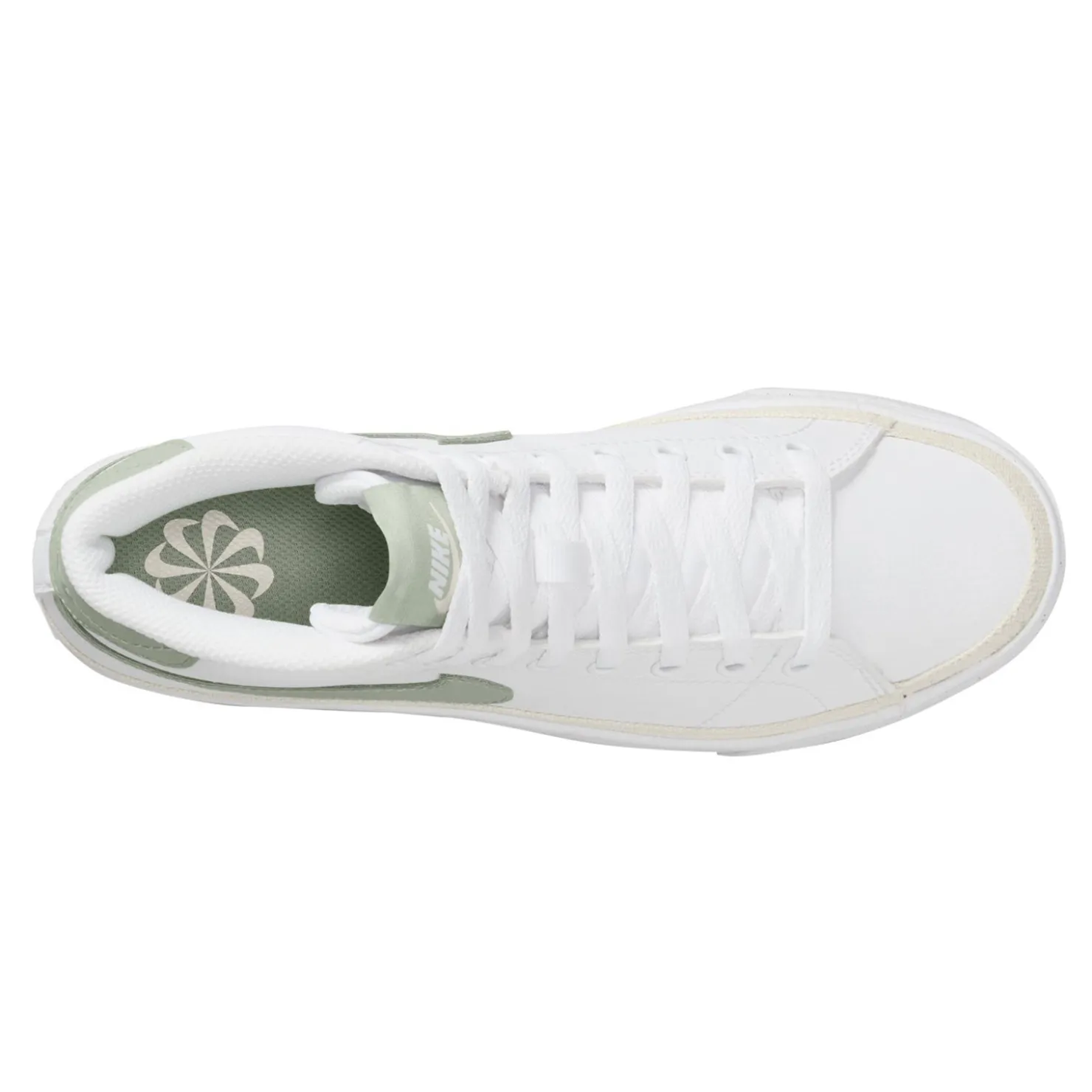 Fashion & Street*Nike Women's , Court Legacy Mid Next Nature Sneaker White/Jade Horizon-Phantom