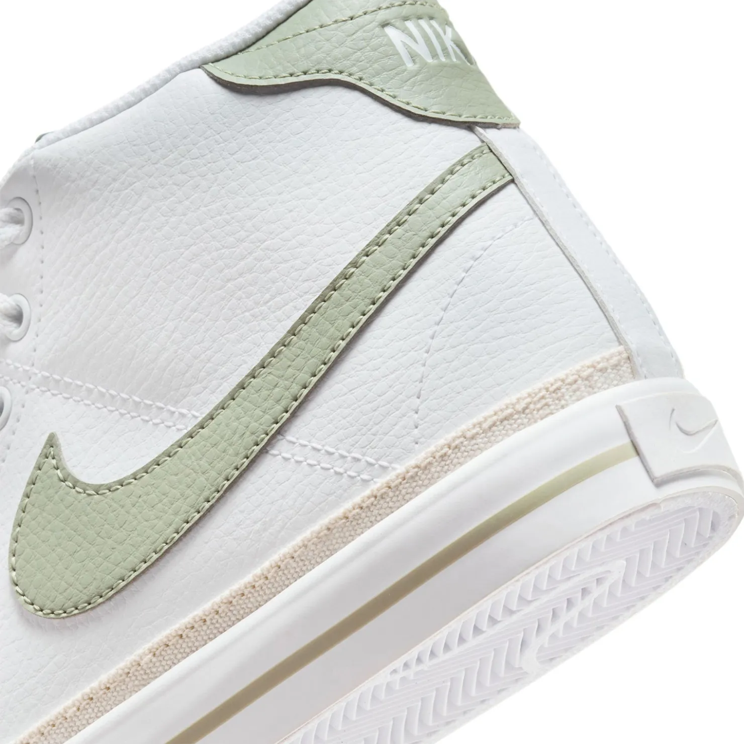 Fashion & Street*Nike Women's , Court Legacy Mid Next Nature Sneaker White/Jade Horizon-Phantom
