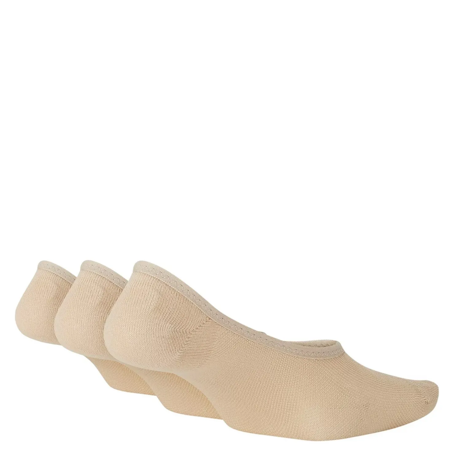 Socks*Nike Women's , Everyday Lightweight Training Footie Socks - 3 Pair Beige